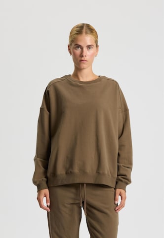 rethinkit studios Sweatshirt 'Ilona' in Brown: front