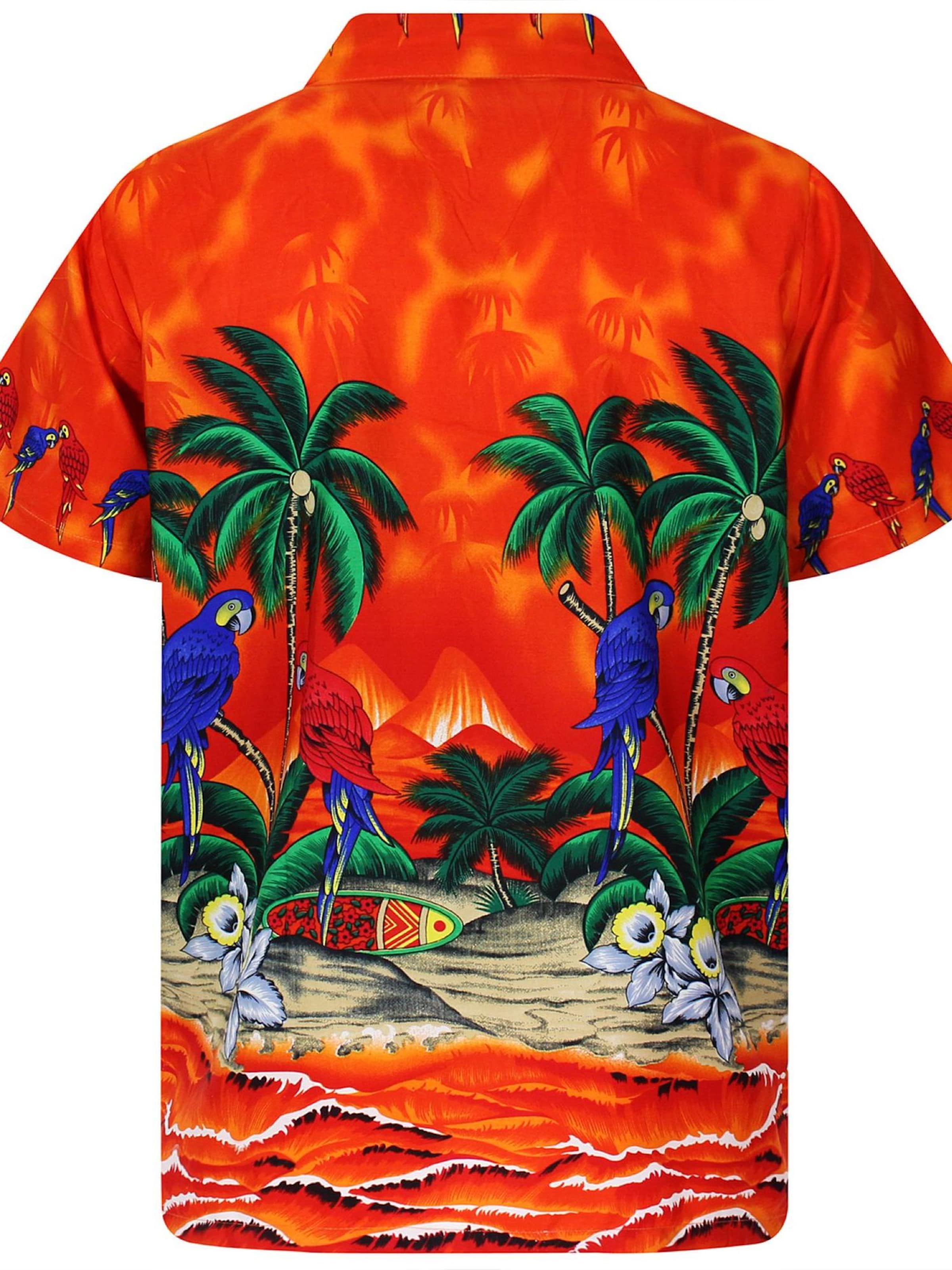 King Kameha Shirt 'Parrot' in Oranje