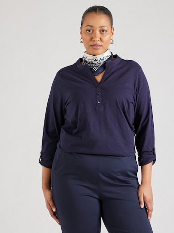 ONLY Carmakoma Blouse 'CARSCARLETTA' in Blauw: voorkant