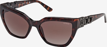 GUESS Sunglasses in Brown: front