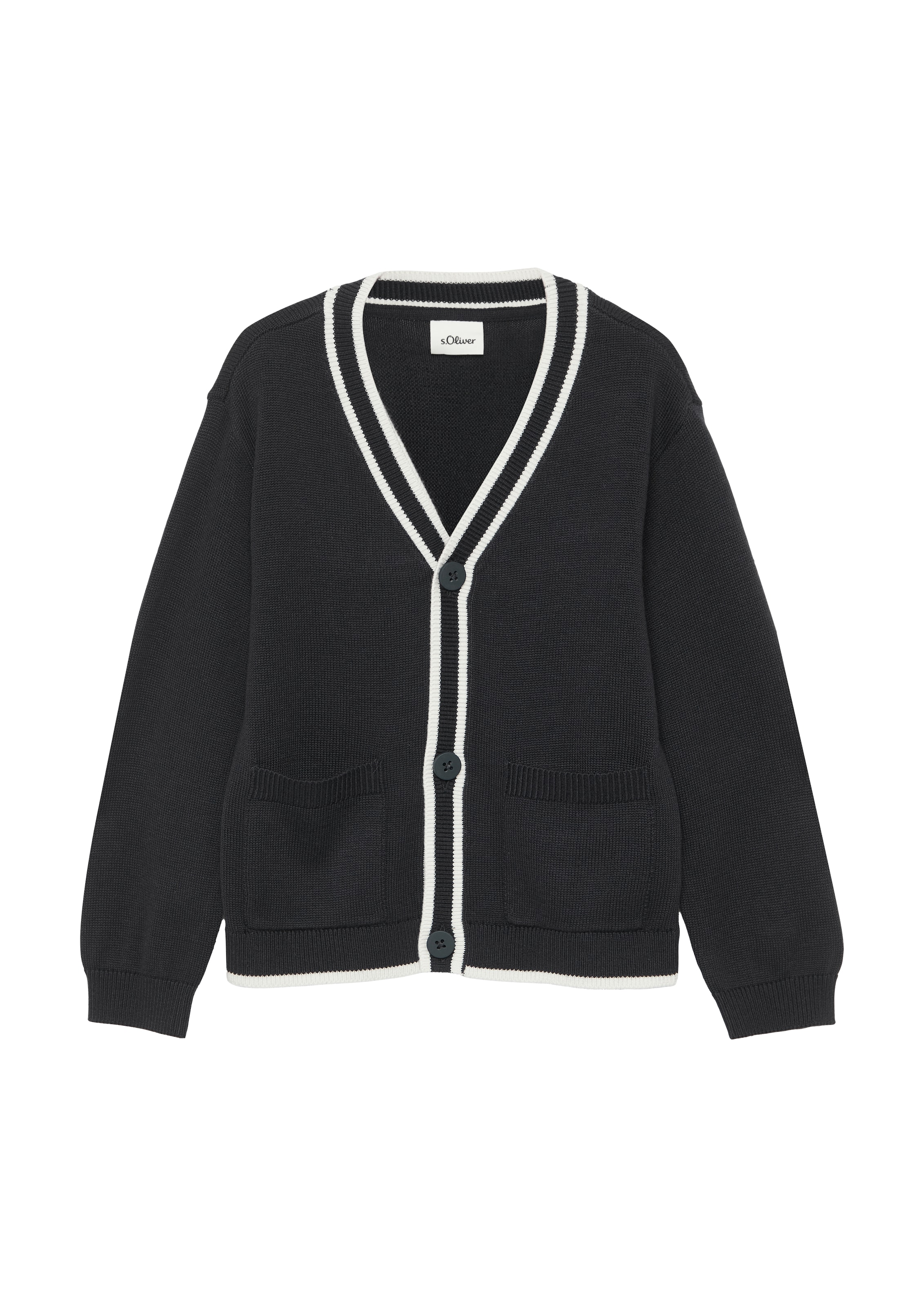 Cardigan s.Oliver en bleu : devant