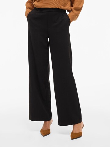 VILA Wide Leg Bundfaltenhose 'Varone' in Schwarz: Vorderseite