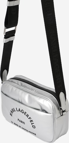 Karl Lagerfeld Crossbody Bag in Silver: front