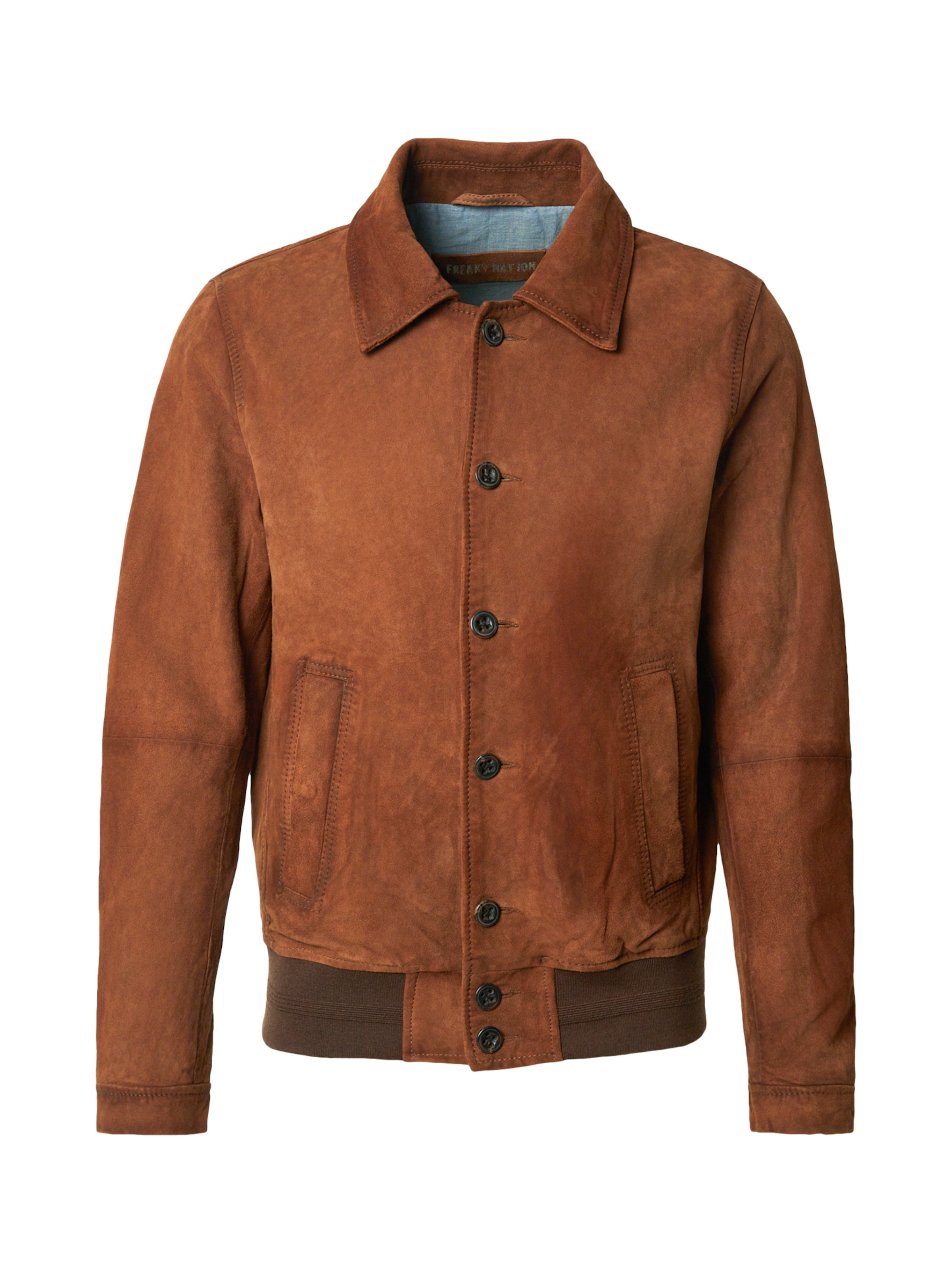 FREAKY NATION Between-Season Jacket 'Ruston' in Brown: front