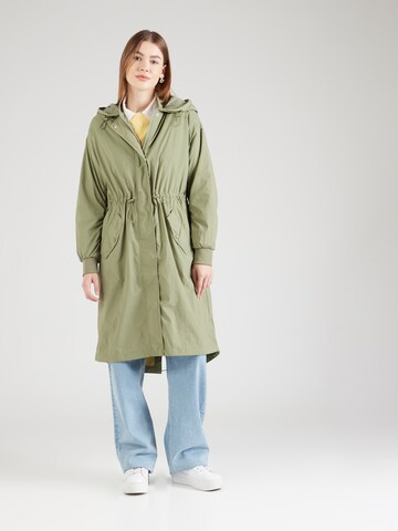 Parka di mezza stagione di s.Oliver in verde: frontale