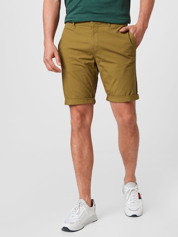 regular Pantaloni chino di TOM TAILOR DENIM in verde: frontale