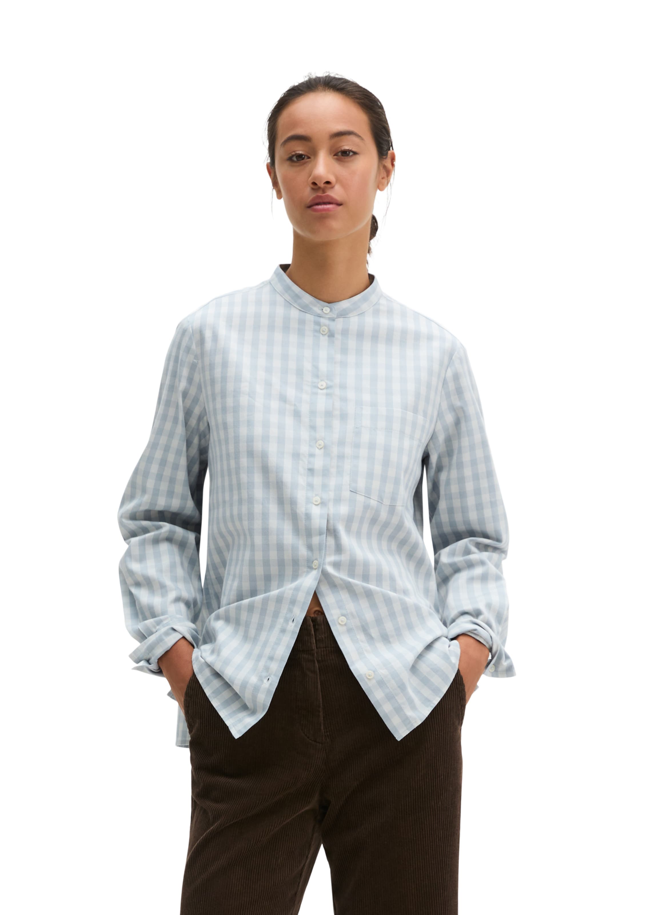 Marc O'Polo Blouse in Blauw: voorkant