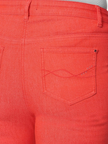 Goldner Skinny Jeans 'Bella' in Rot