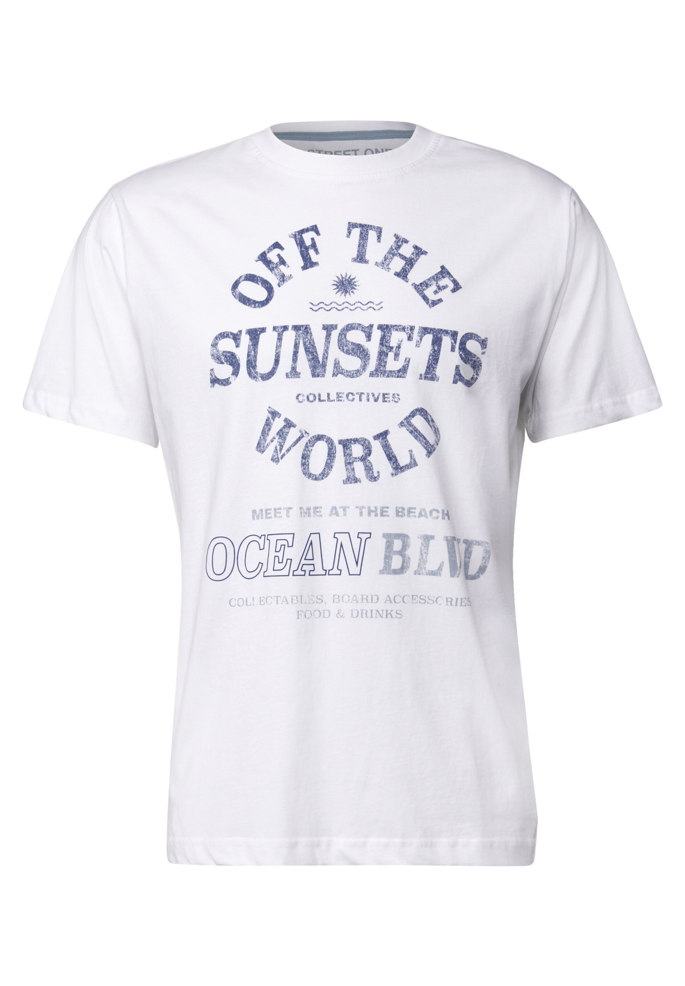 Street One MEN T-Shirt in Weiß: Vorderseite