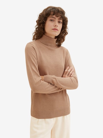 TOM TAILOR Pullover in Braun