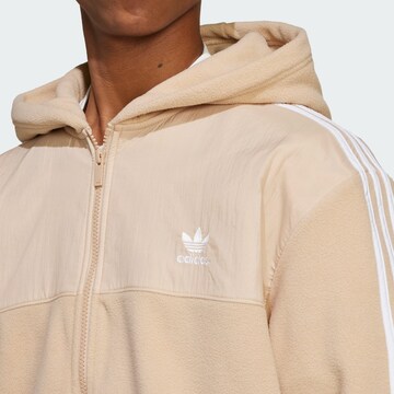 ADIDAS ORIGINALS Sweatjakke 'Adicolor' i beige