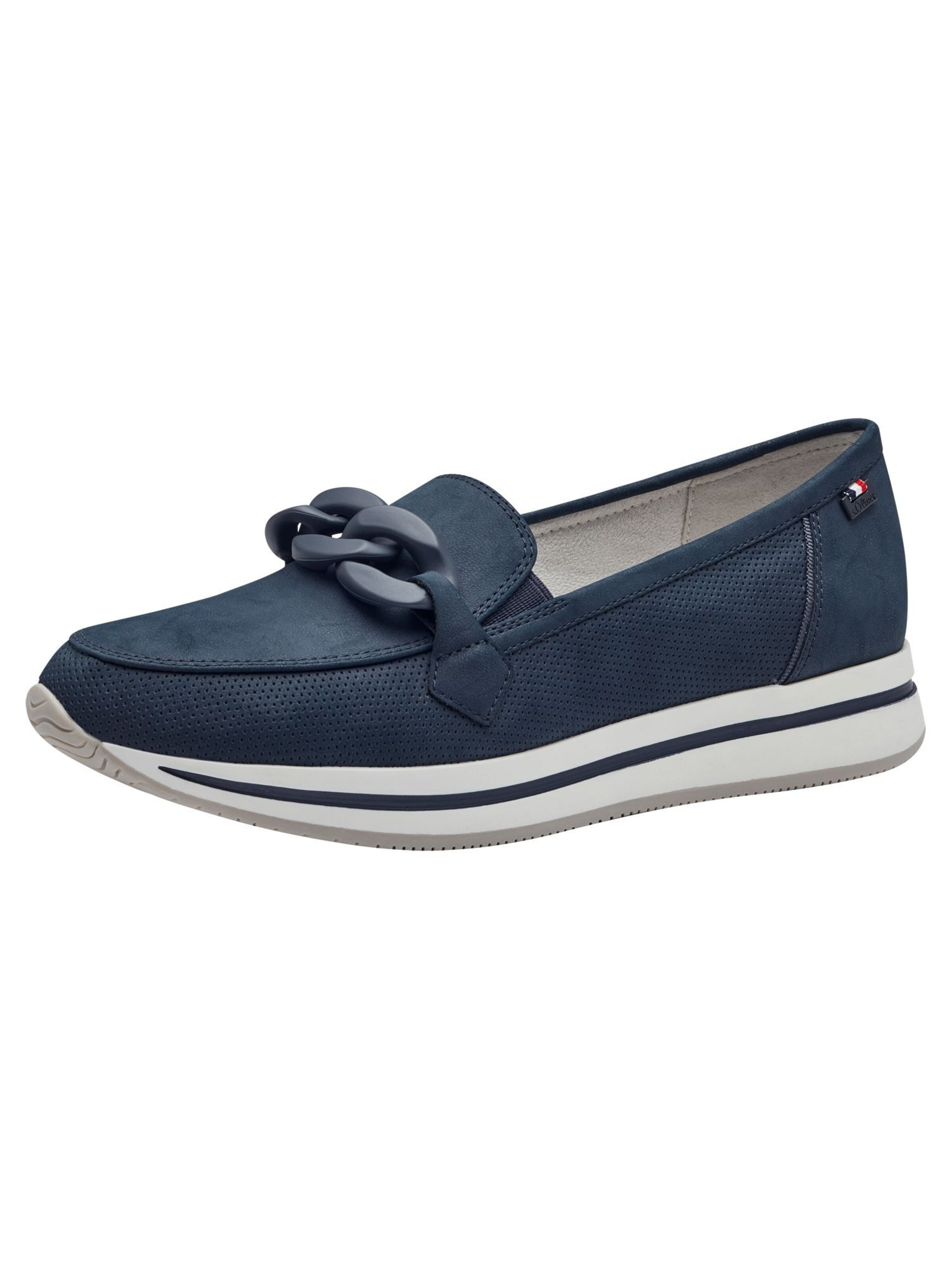 s.Oliver Slipper in Blau: Vorderseite