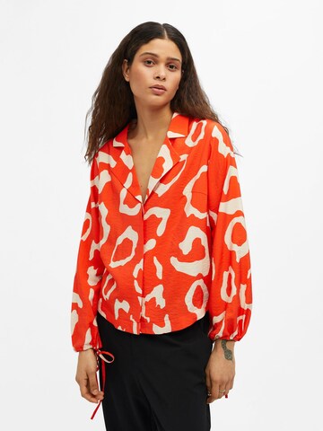 OBJECT Blouse 'JACIRA' in Red: front