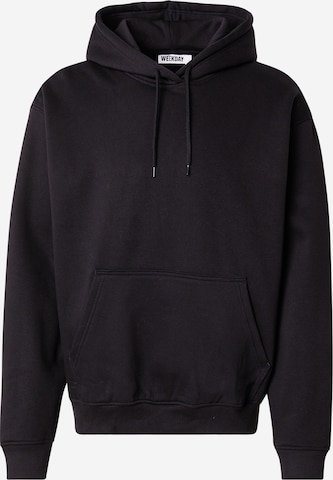 WEEKDAY Sweatshirt in Black: front