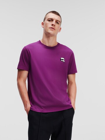 Karl Lagerfeld Shirt 'Ikonik 2.0' in Purple: front