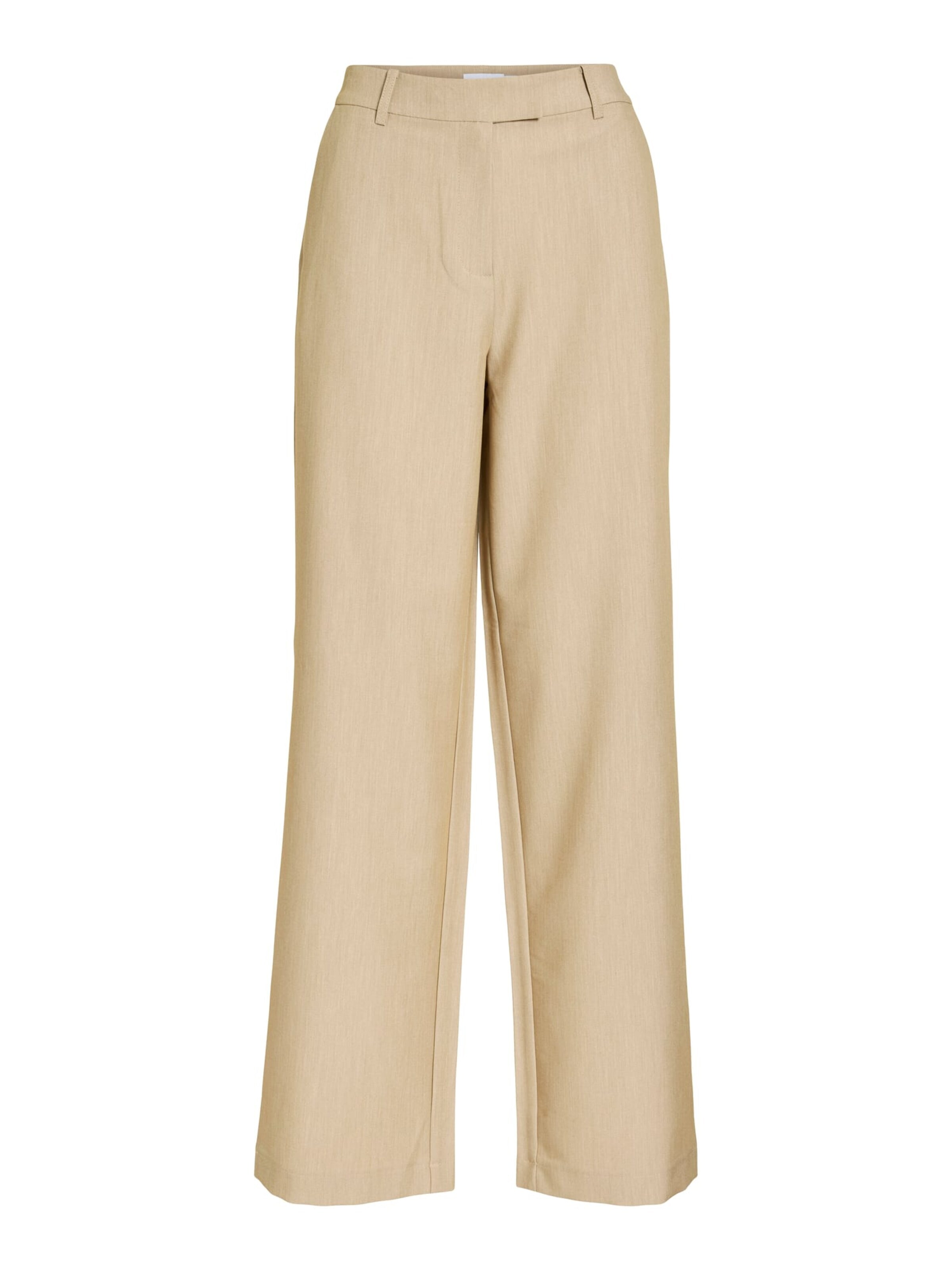 VILA Baggy Trousers in Beige: front