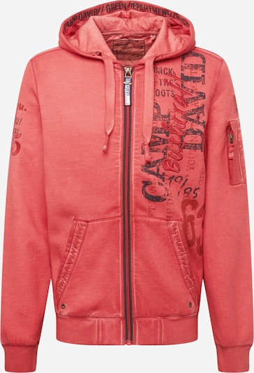 CAMP DAVID Zip-Up Hoodie in Night blue / Melon, Item view