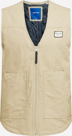 Gilet JACK & JONES en beige : devant