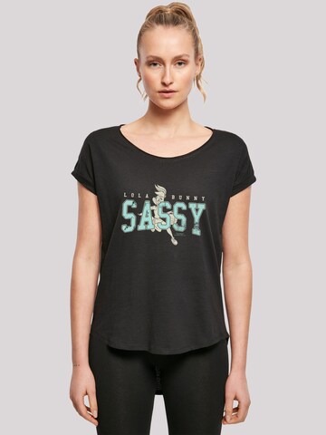 F4NT4STIC Shirt 'Looney Tunes Lola Bunny Sassy' in Black: front