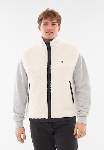 Gilet 'Bryson' di Johnny Urban in bianco: frontale