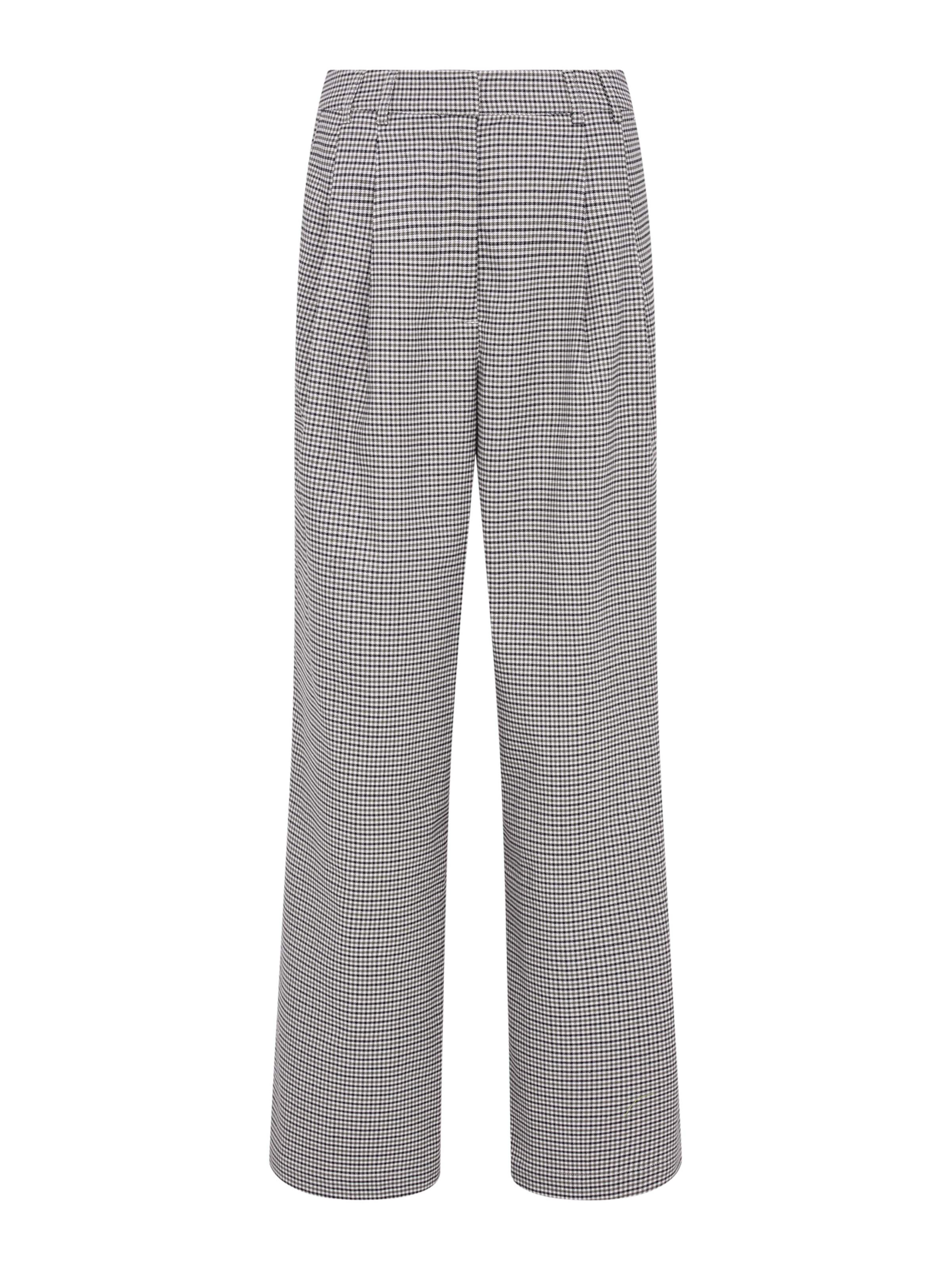 Pantaloni con pieghe 'Shayenne' LeGer by Lena Gercke di colore nero / nero sfumato / bianco, Visualizzazione prodotti