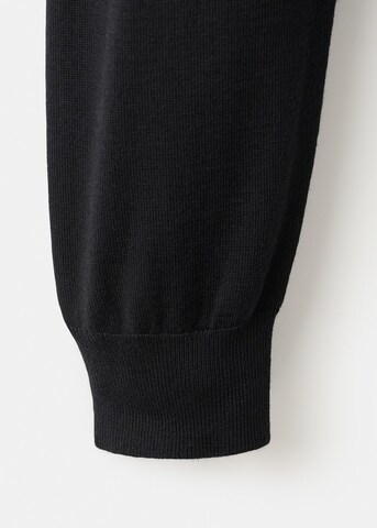 MANGO MAN Knit Cardigan 'Willyc' in Black