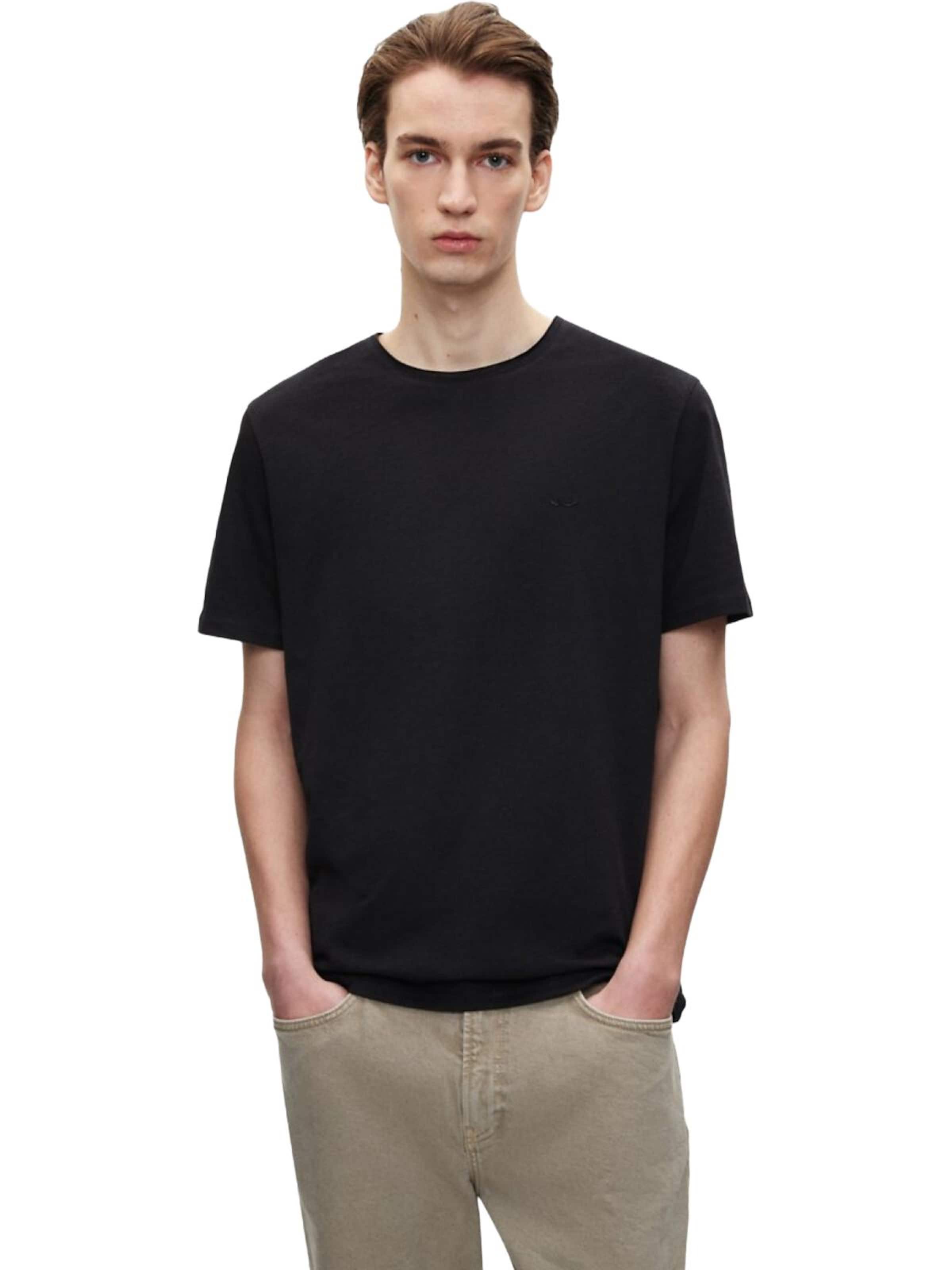 LTB Jeans - Camiseta 'LTB Jeans Herren Basic Kurzarm-T-Shirt' en negro: frente