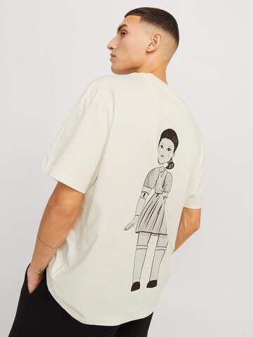 Maglietta 'JJSquidgame' di JACK & JONES in bianco: frontale