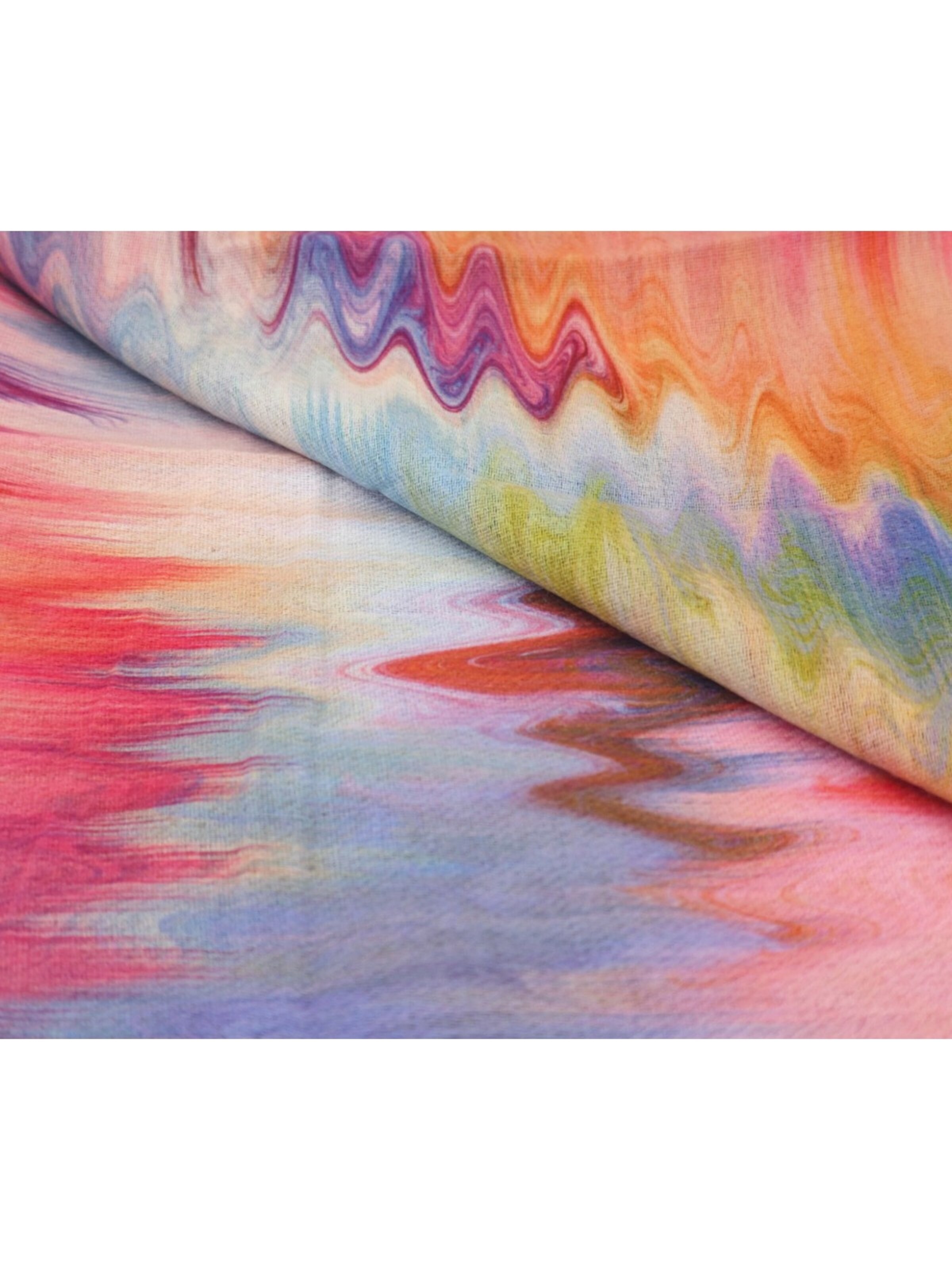 styleBREAKER Schal 'Loop Schal mit Aquarell Wellenmuster'‌‌‌ in Mischfarben