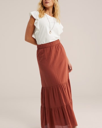 WE Fashion Spódnica w kolorze brązowy