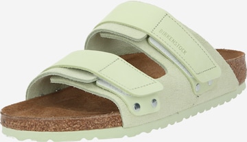 BIRKENSTOCK Pantofle 'Uji' – zelená: přední strana