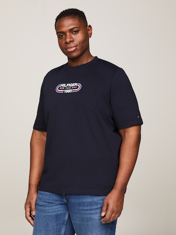 T-Shirt Tommy Hilfiger Big & Tall en bleu : devant