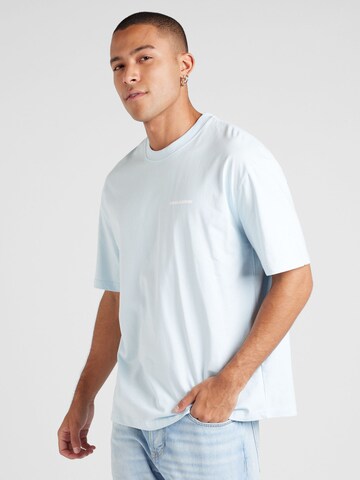 T-Shirt Pegador en bleu : devant