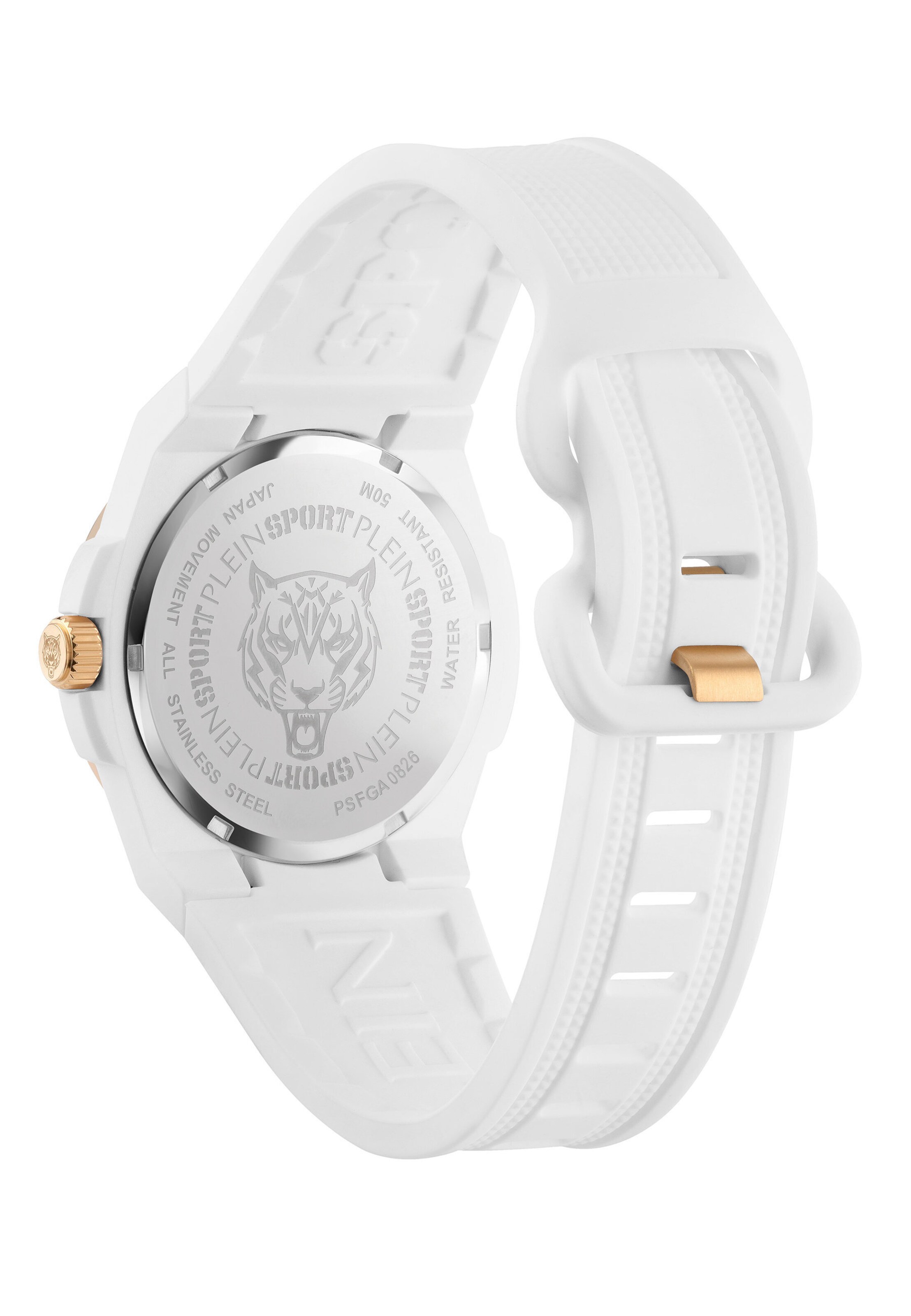 Plein Sport Uhr 'Laserstrike' in Weiß