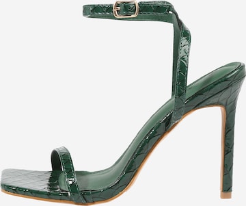 Simmi London Sandalen met riem 'BELLA' in Groen