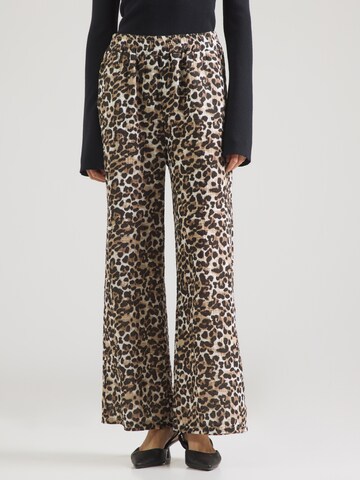 Hailys Široký strih Nohavice 'Ra44iney' - Béžová: predná strana