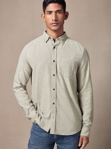 Coupe regular Chemise Next en vert : devant