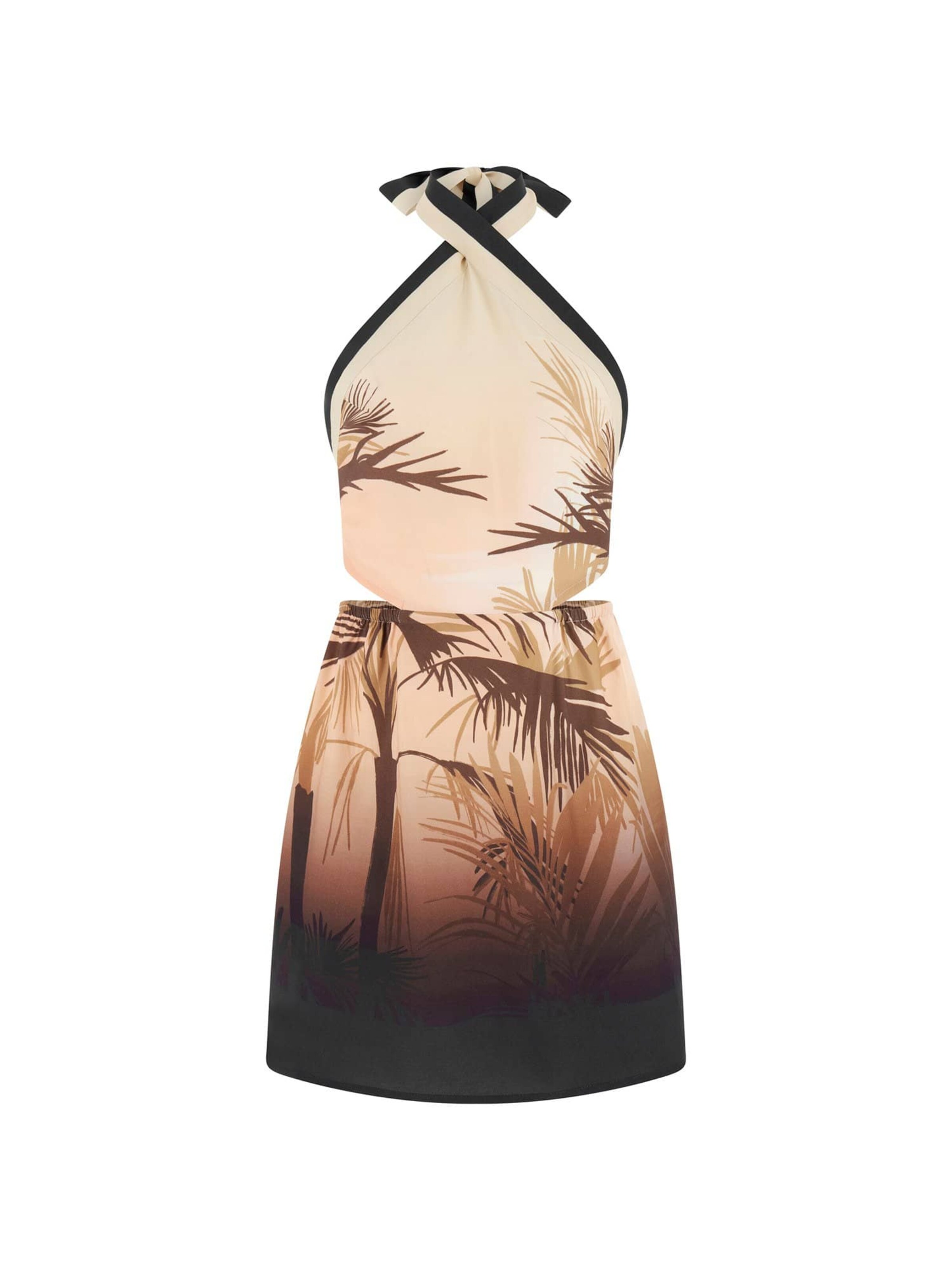 GUESS Dress in Beige / Chocolate / Cappuccino / Black, Item view