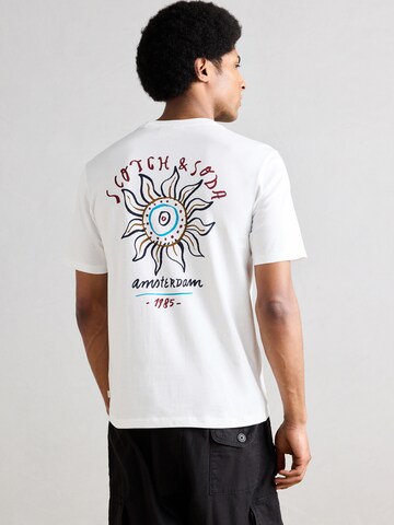 Maglietta di SCOTCH & SODA in bianco: frontale