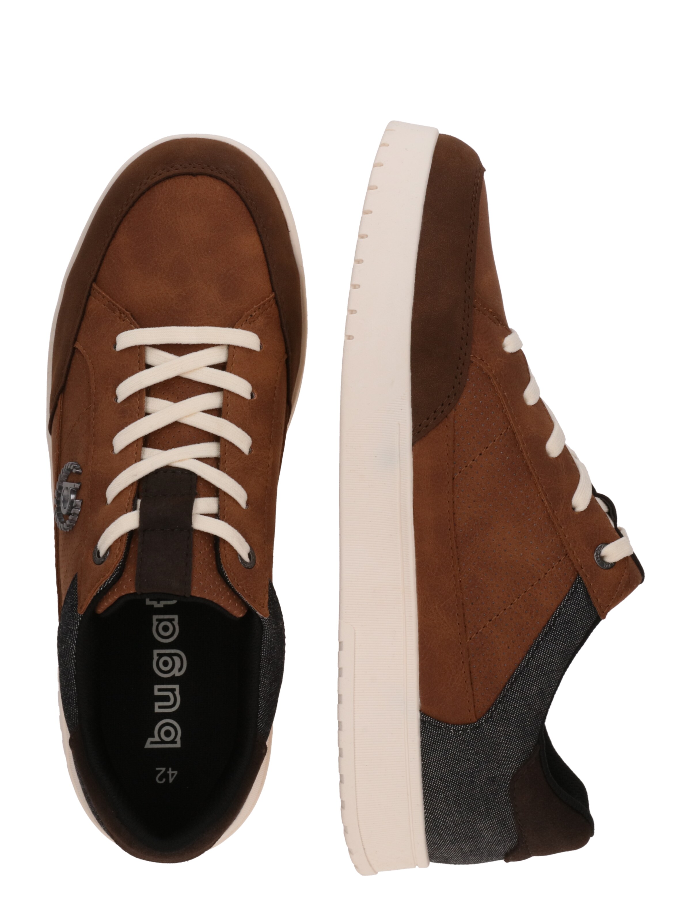 bugatti Låg sneaker i brun