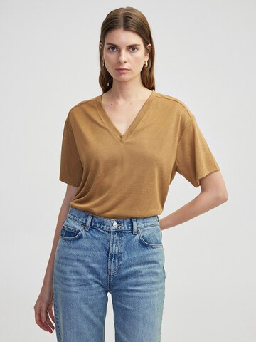 T-shirt Ipekyol en beige : devant