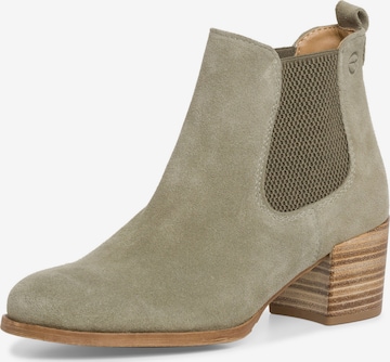 TAMARIS - Botas Chelsea en verde: frente