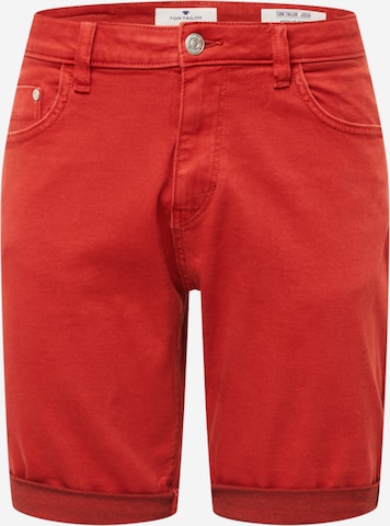 Regular Jeans 'Josh' de la TOM TAILOR pe roșu: față