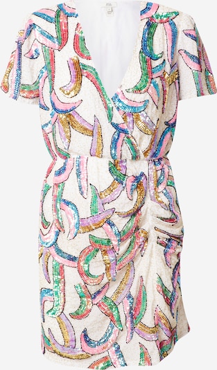 River Island Haljina u zlatna / travnato zelena / ružičasto crvena / vatreno crvena / bijela, Pregled proizvoda