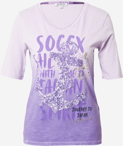 Soccx Shirt in de kleur Beige / Pastellila / Donkerlila / Zwart, Productweergave