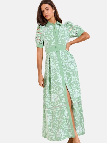 Lipsy Blousejurk in Groen: voorkant