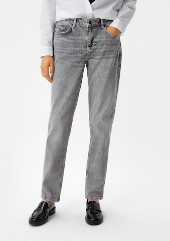 comma casual identity Slimfit Jeans in Grijs: voorkant