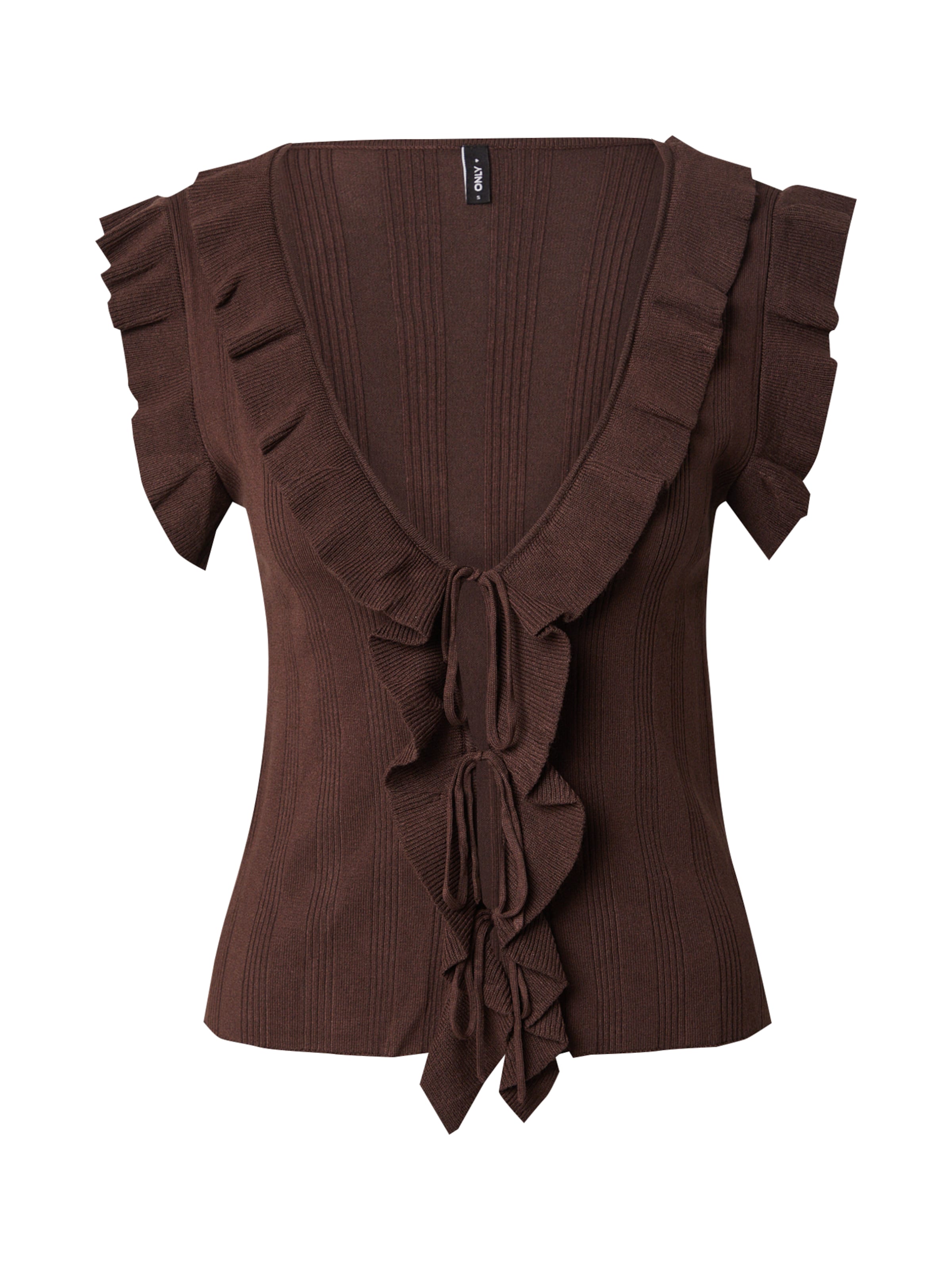 ONLY - Cárdigan 'ONLNelly' en marrón: frente