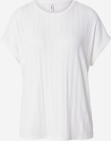 Tricou de la ONLY pe alb: față