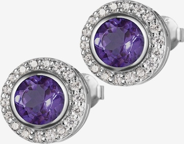 Jacques Lemans Earrings in Purple: front